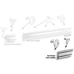 1973-79 Front Fender Rocker Molding