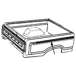 Bedside At Rear Race Track Molding 1977-79